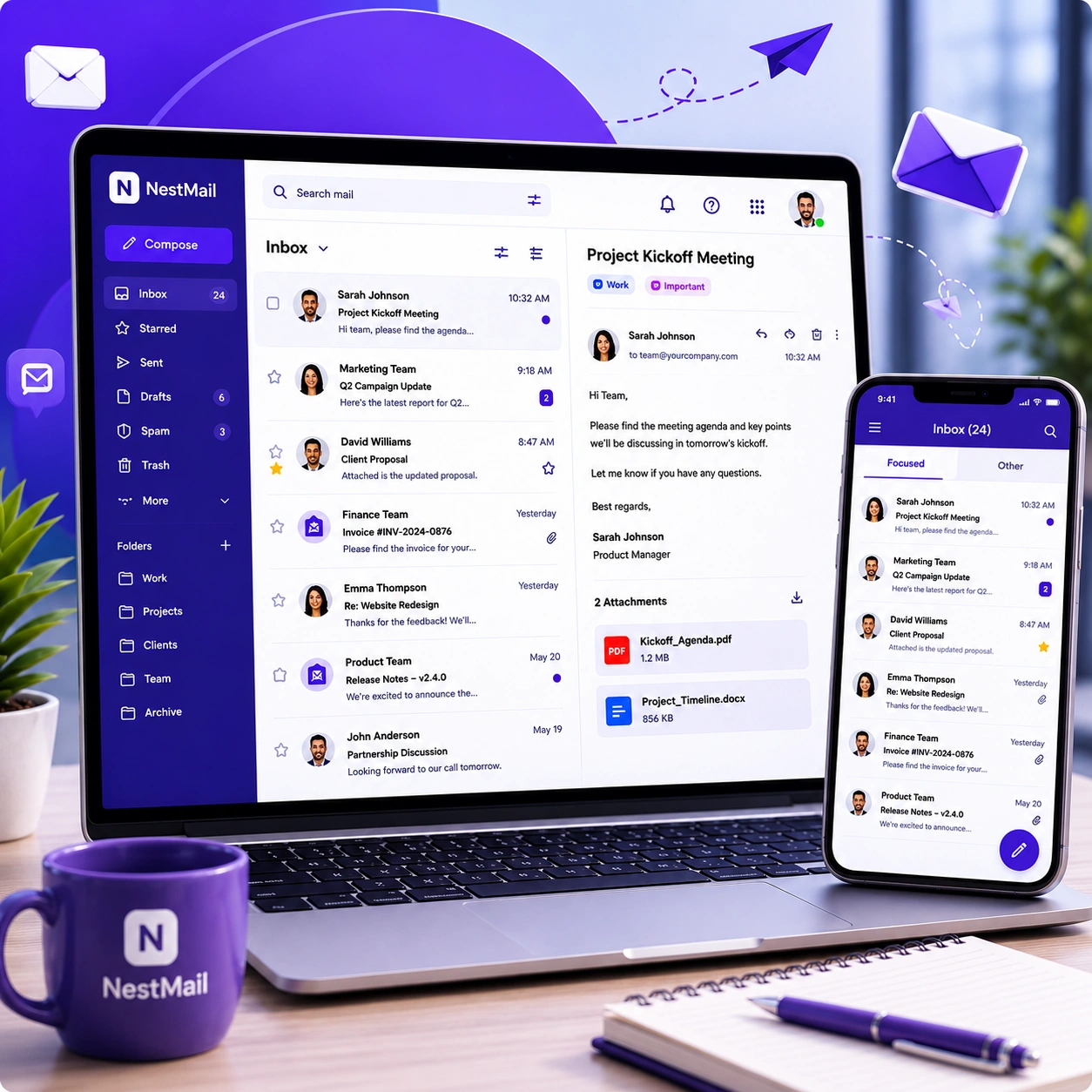 NestMail Suite Dashboard